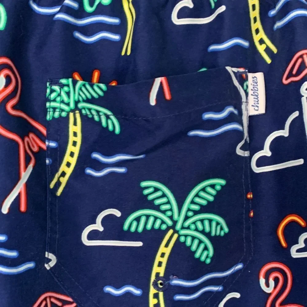 Chubbies Mens neon sign tropical Prony